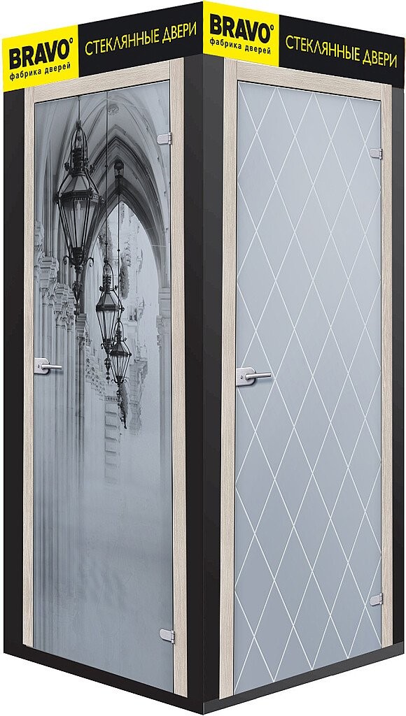 Для 4-х стеклянных дверей 