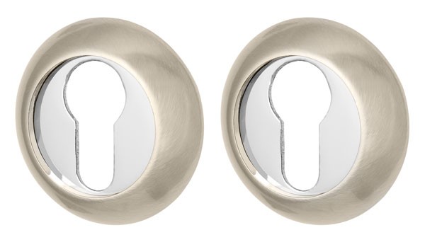 Накладка Armadillo (Армадилло) под цилиндр ET.R.LD54 (ET-1) SN/CP-3 матовый никель/хром Накладка Armadillo (Армадилло) под цилиндр ET.R.LD54 (ET-1) SN/CP-3 матовый никель/хром