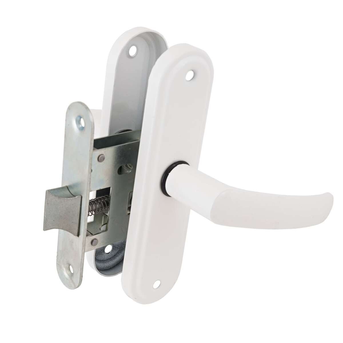 Защелка Absolyute (Абсолют) врезная ЗЩ1-45А (белый глянец) Защелка Absolyute (Абсолют) врезная ЗЩ1-45А (белый глянец)