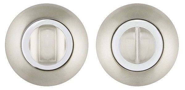 Ручка Ajax (Аякс) поворотная BK6.R.JR54 (BK6 JR) SN/CP-3 матовый никель/хром Ручка Ajax (Аякс) поворотная BK6.R.JR54 (BK6 JR) SN/CP-3 матовый никель/хром