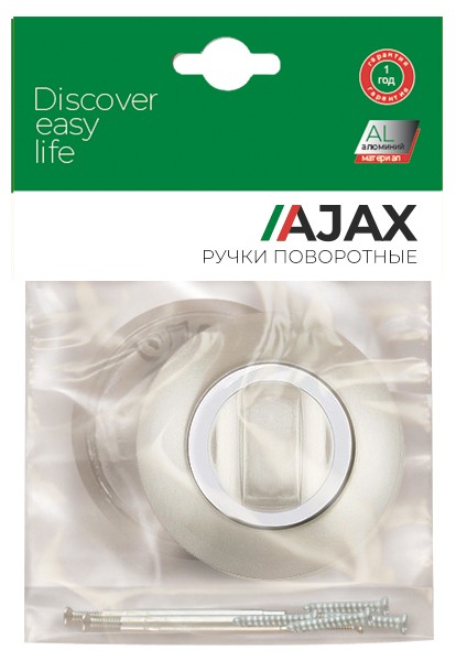 Ручка Ajax (Аякс) поворотная BK6.R.JR54 (BK6 JR) SN/CP-3 матовый никель/хром 