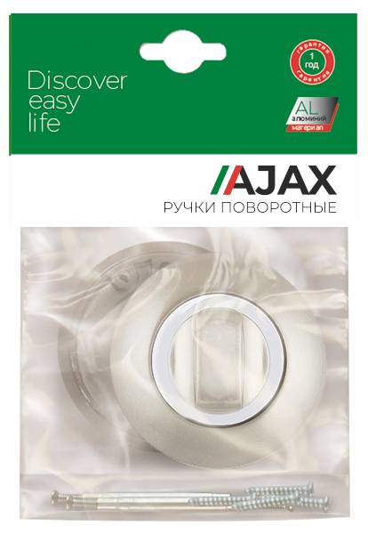 Ручка Ajax (Аякс) поворотная BK6.R.JR54 (BK6 JR) SN/CP-3 матовый никель/хром 