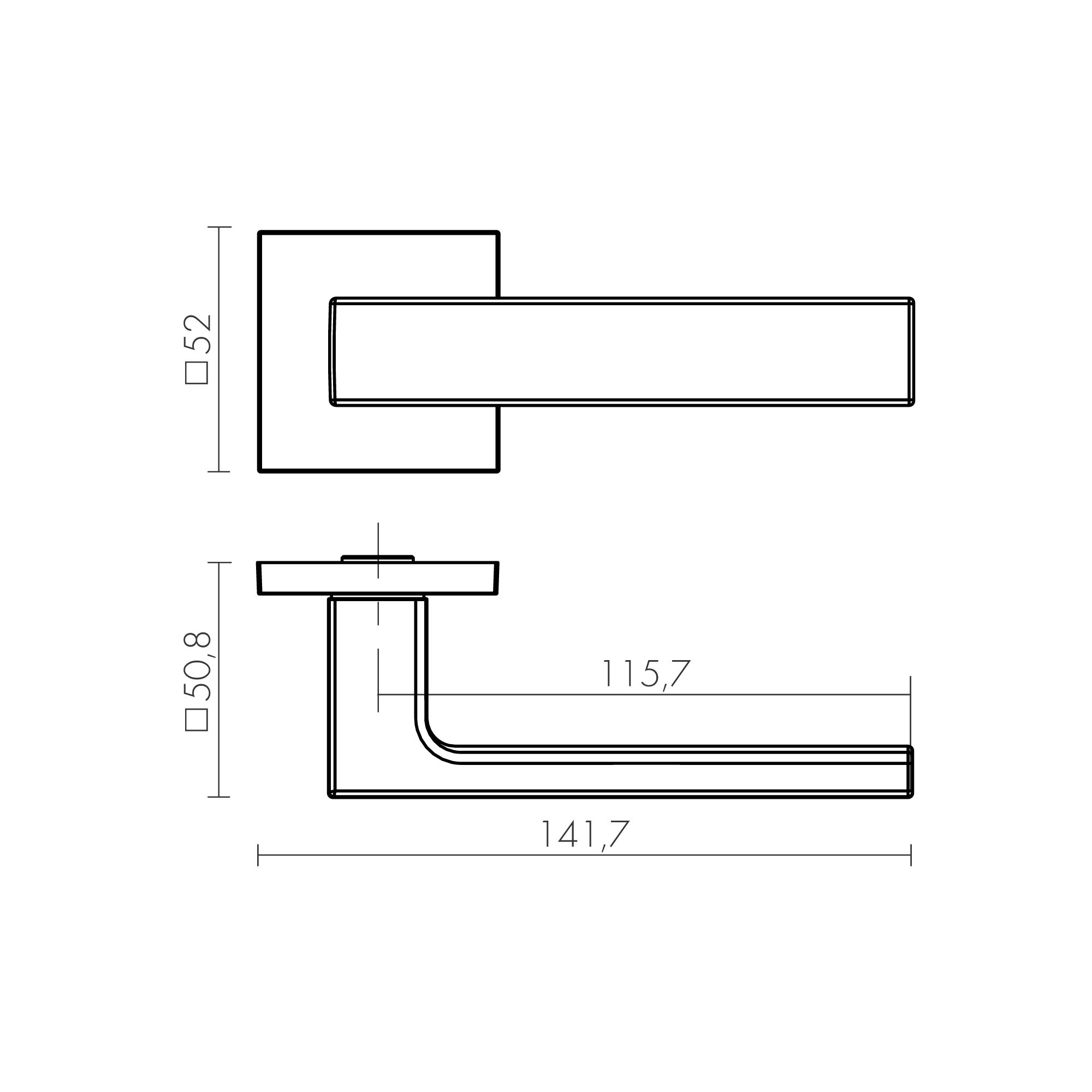 Ручка Fuaro (Фуаро) раздельная K.TRG52.TETRAGON SSC-16 сатин хром 8х140 мм Ручка Fuaro (Фуаро) раздельная K.TRG52.TETRAGON SSC-16 сатин хром 8х140 мм