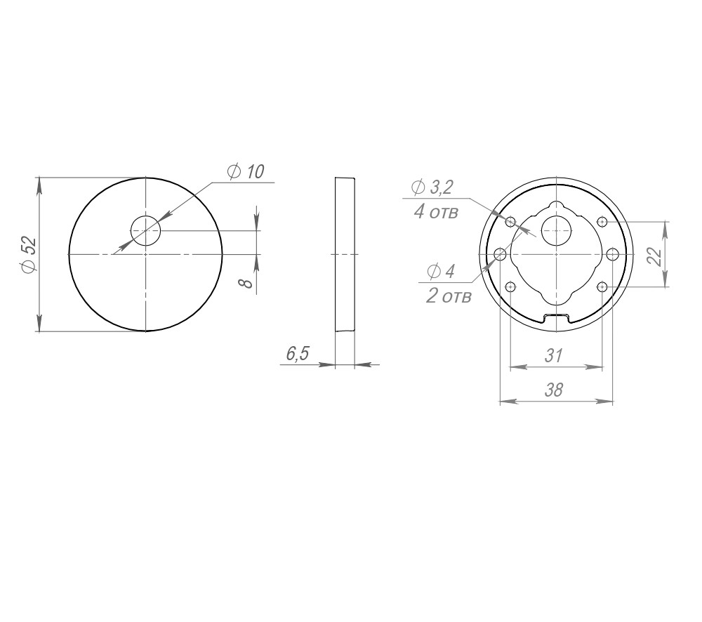 Накладка Fuaro (Фуаро) на шток цилиндра ESC.O.RLR/R.486 CP-8 хром (1шт.) 