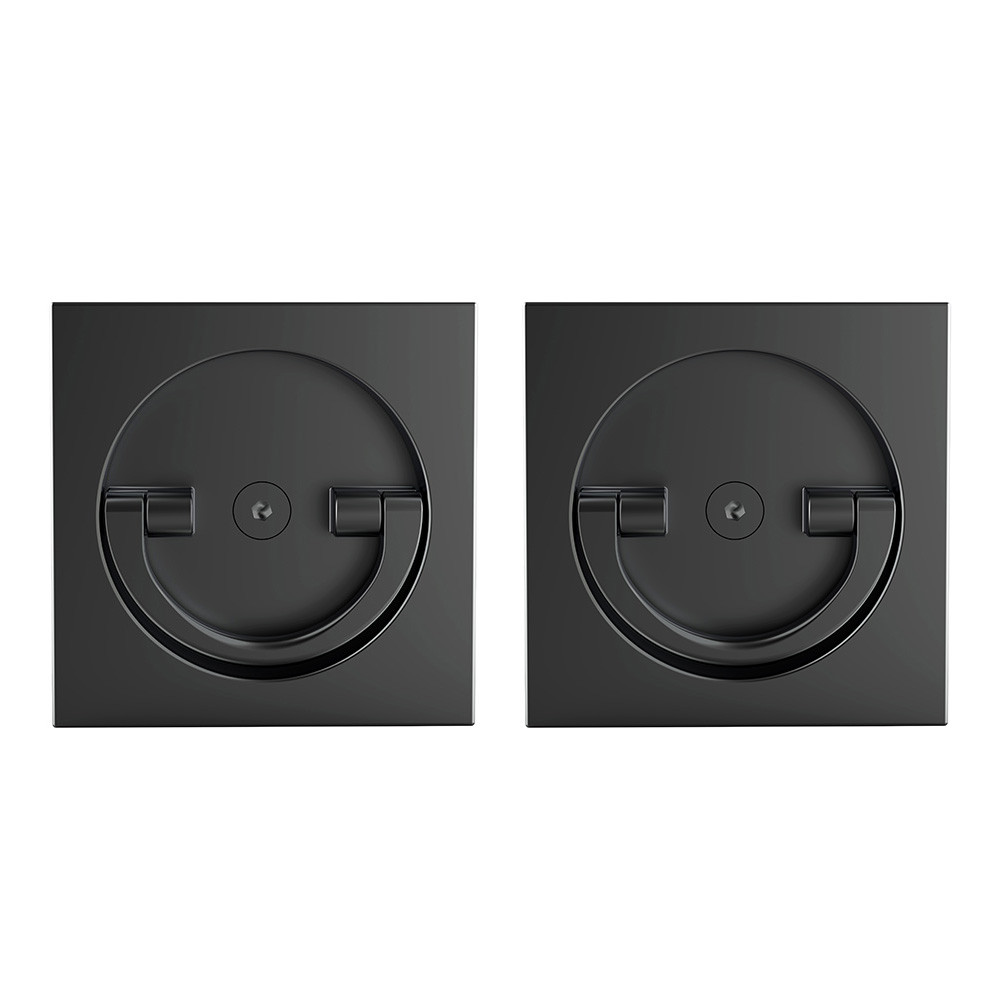 Ручка поворотная Armadillo (Армадилло) для раздвижных дверей SH.QUADRO55.BK8x2 BL-26 черный 