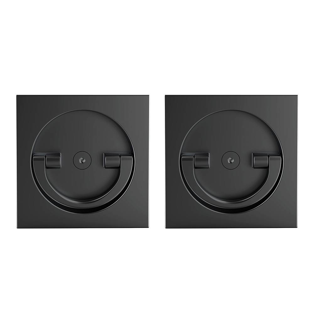 Ручка поворотная Armadillo (Армадилло) для раздвижных дверей SH.QUADRO55.BK8x2 BL-26 черный 