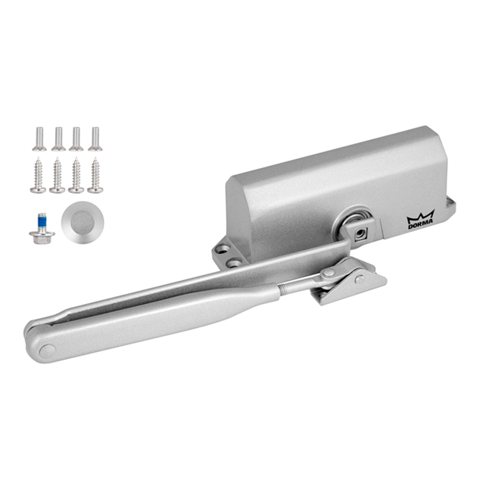 Доводчик Dorma (Дорма) дверной TS 77 EN 2, с рычажной тягой, серый Доводчик Dorma (Дорма) дверной TS 77 EN 2, с рычажной тягой, серый
