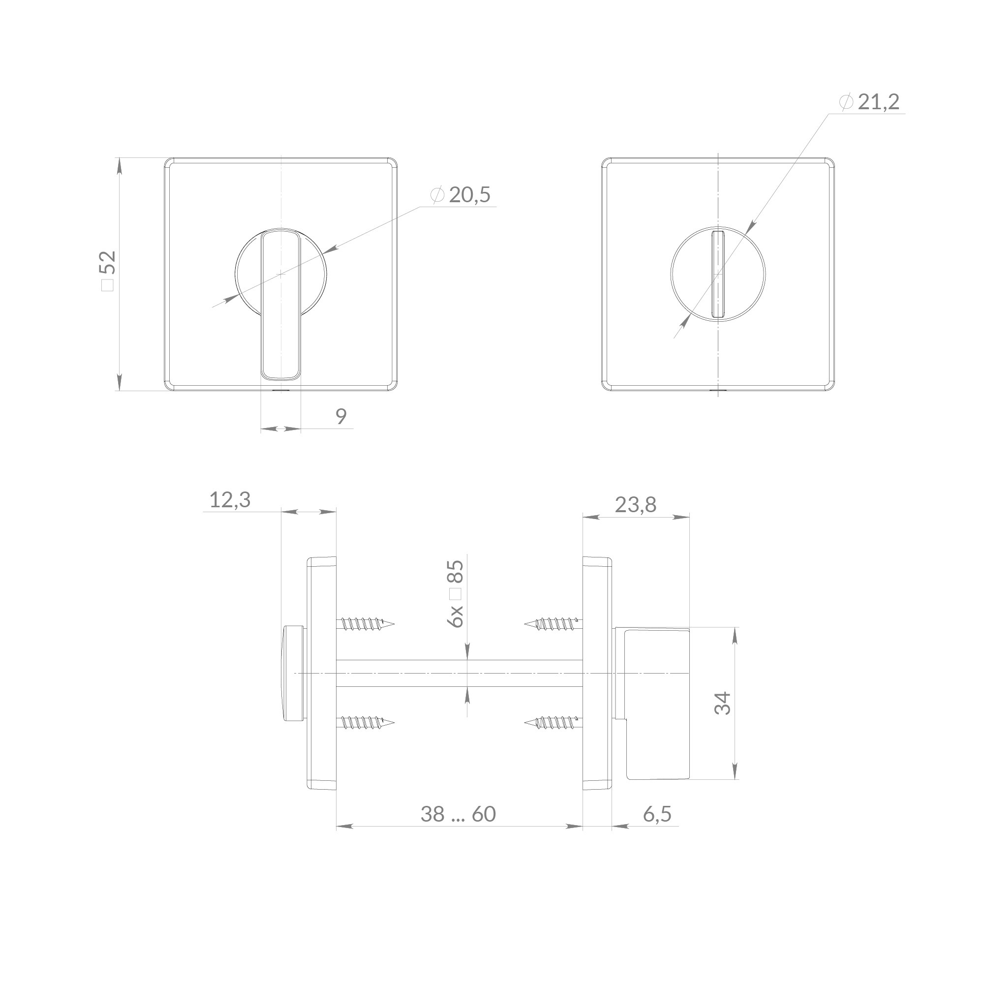 Ручка Punto (Пунто) поворотная BK6.K.EST.Q52.JOY SSG-39 сатинированное золото Ручка Punto (Пунто) поворотная BK6.K.EST.Q52.JOY SSG-39 сатинированное золото
