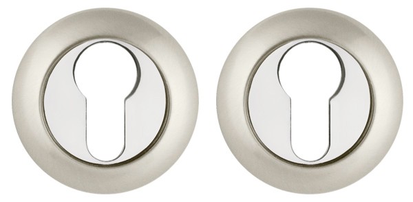 Накладка Ajax (Аякс) под цилиндр ET.R.JR54 (ET JR) SN/CP-3 матовый никель/хром 