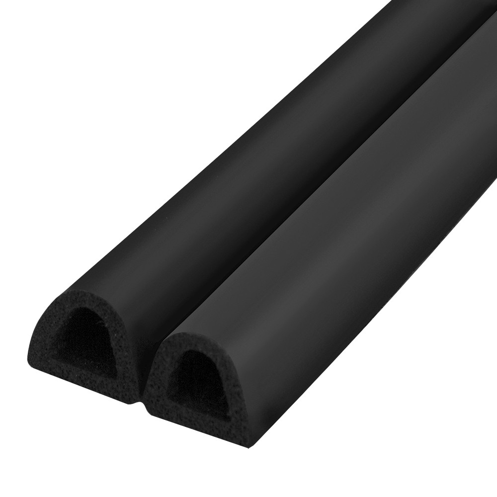 Уплотнитель Fuaro (Фуаро) самоклеящийся ADH/D-14x12mm, BLACK черный 120m 