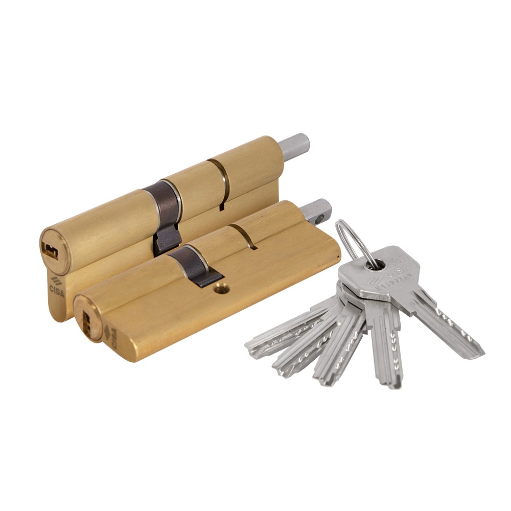 Цилиндровый механизм Cisa (Чиза) под вертушку ASIX OE302-23.66 (100 мм/45+10+45), ЛАТУНЬ Цилиндровый механизм Cisa (Чиза) под вертушку ASIX OE302-23.66 (100 мм/45+10+45), ЛАТУНЬ