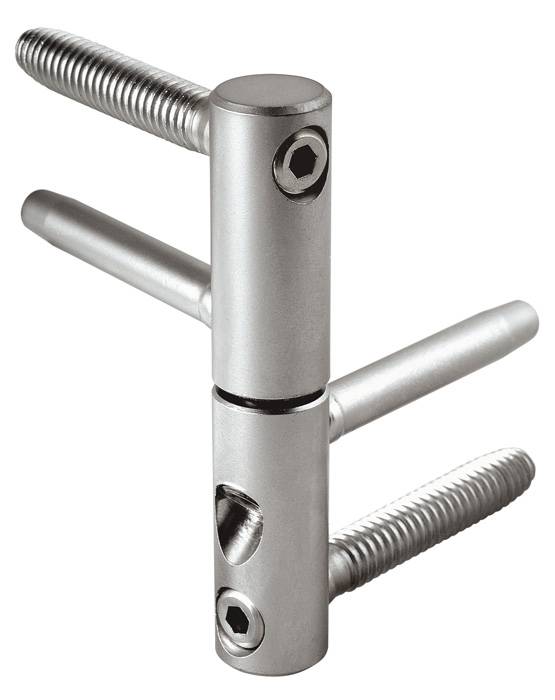 E01150.14.15 AGB (АГБ) Петля ввертная 3-D серия (бихром) (заменяет E01150.14.04) 