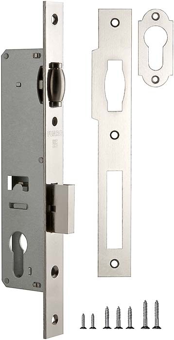 Корпус Fuaro (Фуаро) узкопрофильного замка с роликовой защелкой PROF155-30 (155-30) CP хром Корпус Fuaro (Фуаро) узкопрофильного замка с роликовой защелкой PROF155-30 (155-30) CP хром