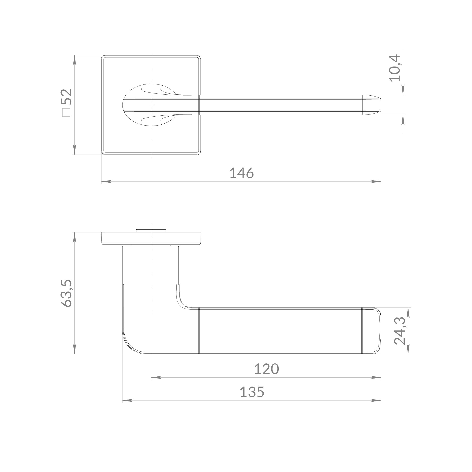 Ручка Punto (Пунто) раздельная K.EST.Q52.AVALON SK BL-24 черный Ручка Punto (Пунто) раздельная K.EST.Q52.AVALON SK BL-24 черный