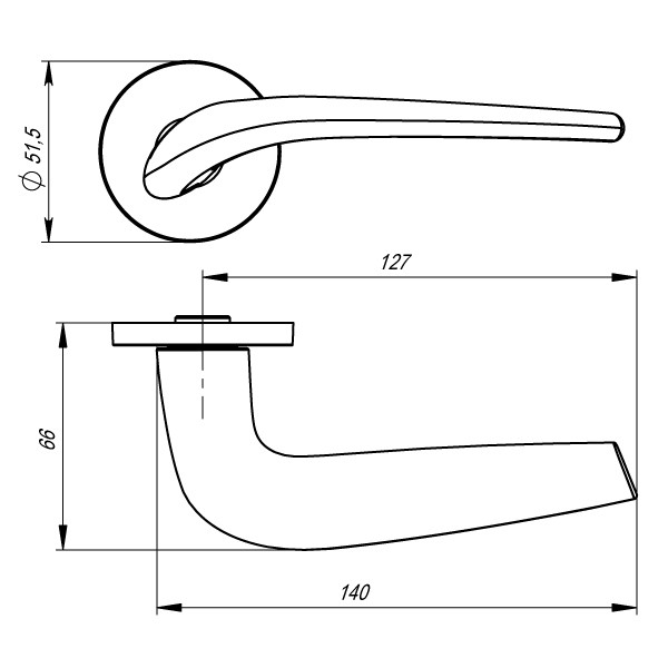 Ручка Armadillo (Армадилло) раздельная R.URS52.TWIN (TWIN URS) MWSC-33 итальянский тисненый 