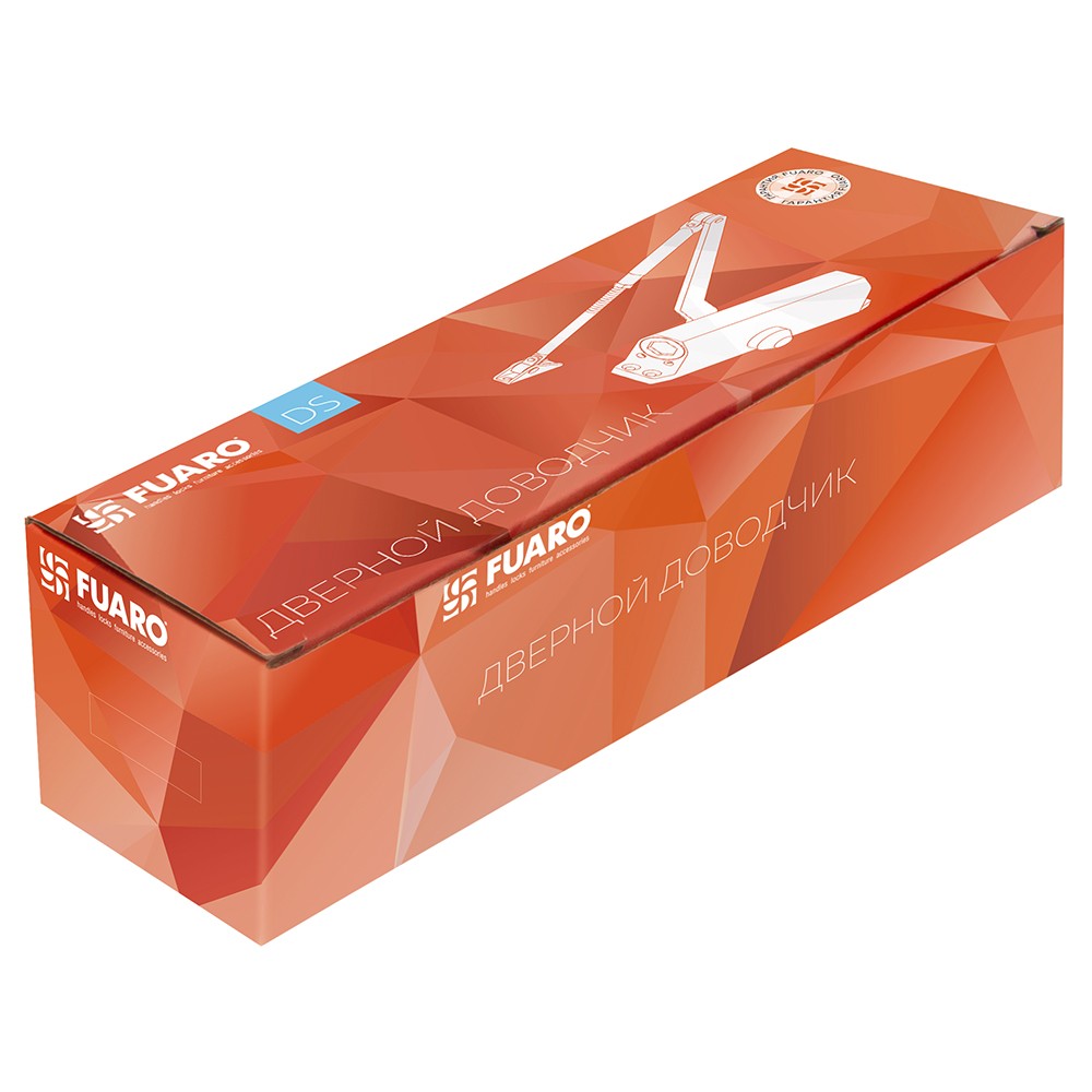 Доводчик Fuaro (Фуаро) дверной DC20-6W (DC-206W) BR до 160 кг (коричневый) 
