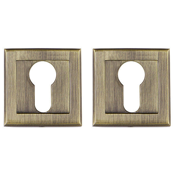 Накладка Punto (Пунто) под цилиндр ET.K.QL52 (ET QL) ABG-6 зелёная бронза 