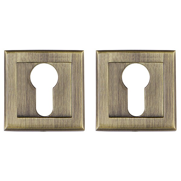 Накладка Punto (Пунто) под цилиндр ET.K.QL52 (ET QL) ABG-6 зелёная бронза 