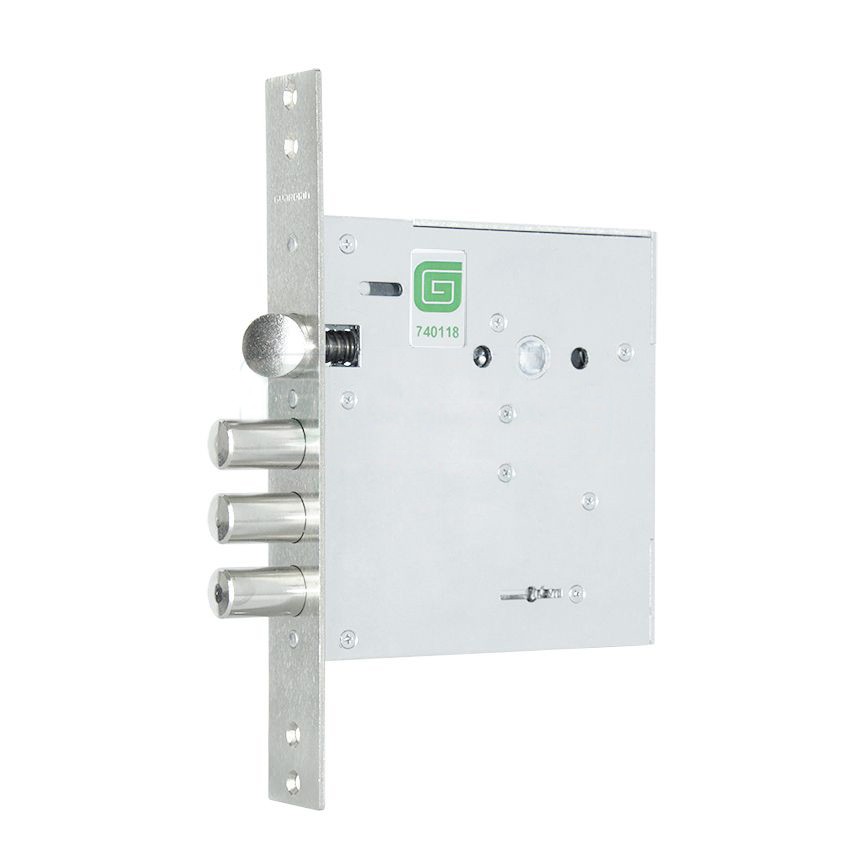 Замок Guardian (Гардиан) врезной сувальдный с защёлкой ЗВ 80.11 TERMO, 4 кл. (длин. кл. 59 мм) /128:6043/ 