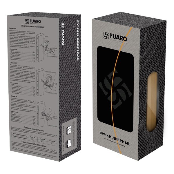 Ручка Fuaro (Фуаро) раздельная R.RM54.LARGO (LARGO RM) SN/CP-3 матовый никель/хром 