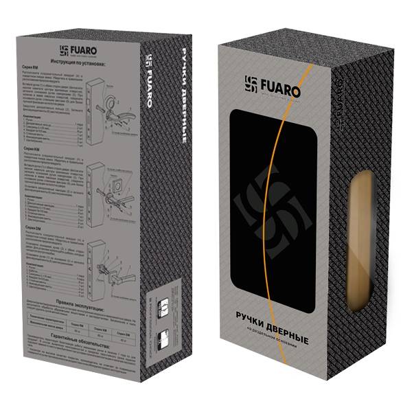 Ручка Fuaro (Фуаро) раздельная R.RM54.LARGO (LARGO RM) SN/CP-3 матовый никель/хром 