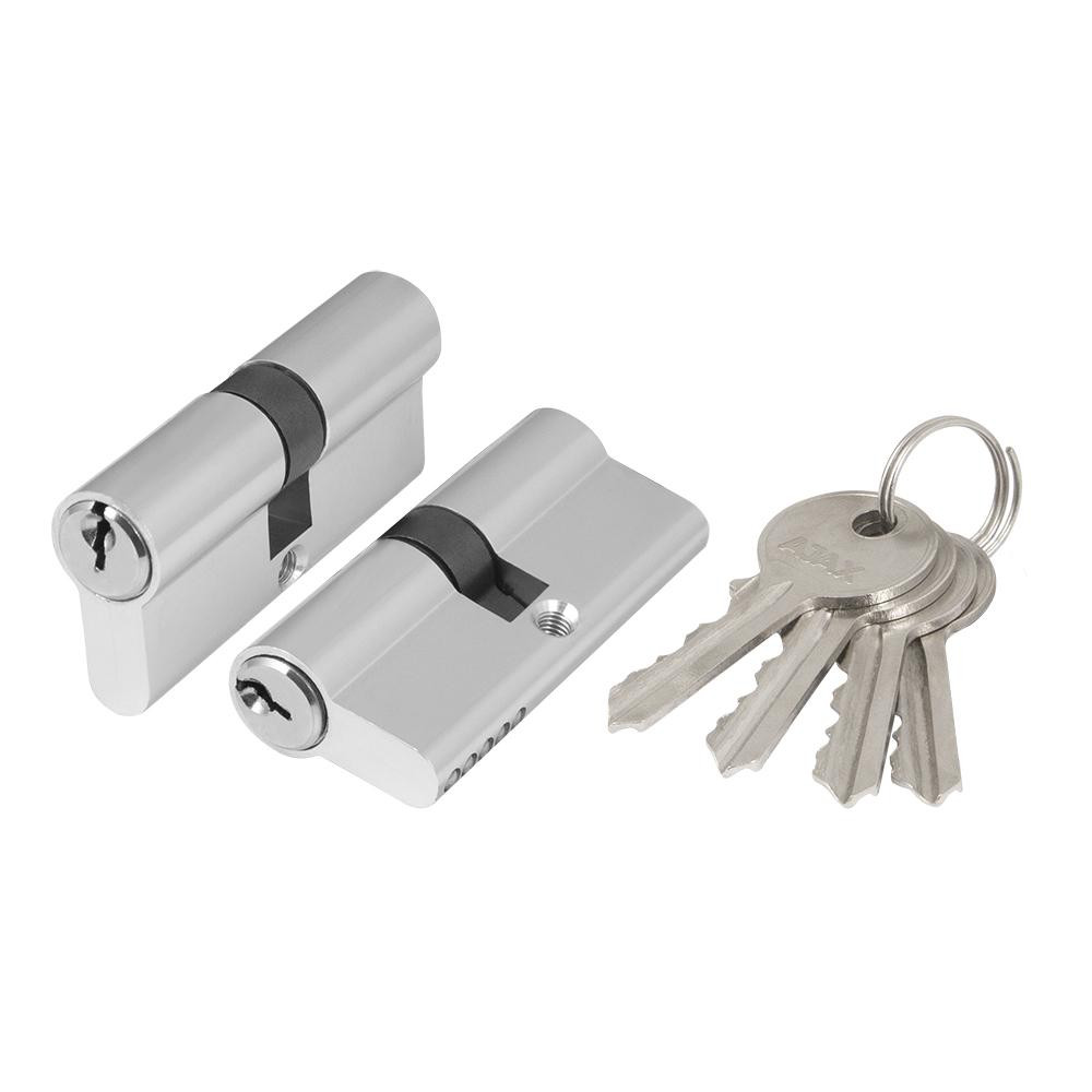 Цилиндровый Ajax (Аякс) механизм (AX100/70) AX1000Key70 (30+10+30)/HD CP хром 4Key Цилиндровый Ajax (Аякс) механизм (AX100/70) AX1000Key70 (30+10+30)/HD CP хром 4Key