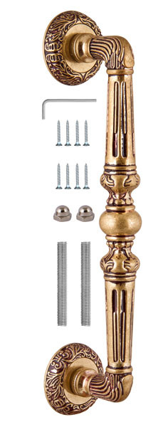 Ручка-скоба Fuaro (Фуаро) PULL.SM250.PALAZZO RB-10 (PALAZZO PULL SM) французское золото Ручка-скоба Fuaro (Фуаро) PULL.SM250.PALAZZO RB-10 (PALAZZO PULL SM) французское золото