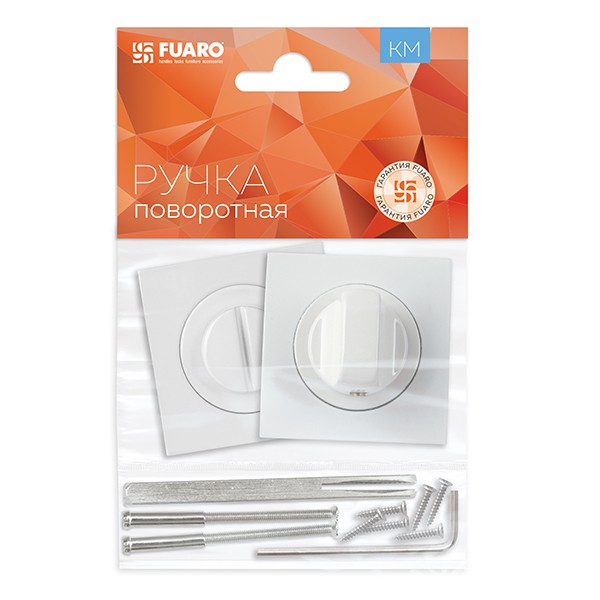Ручка Fuaro (Фуаро) поворотная BK6.K.KM52 (BK6 KM) WH-19 белый 