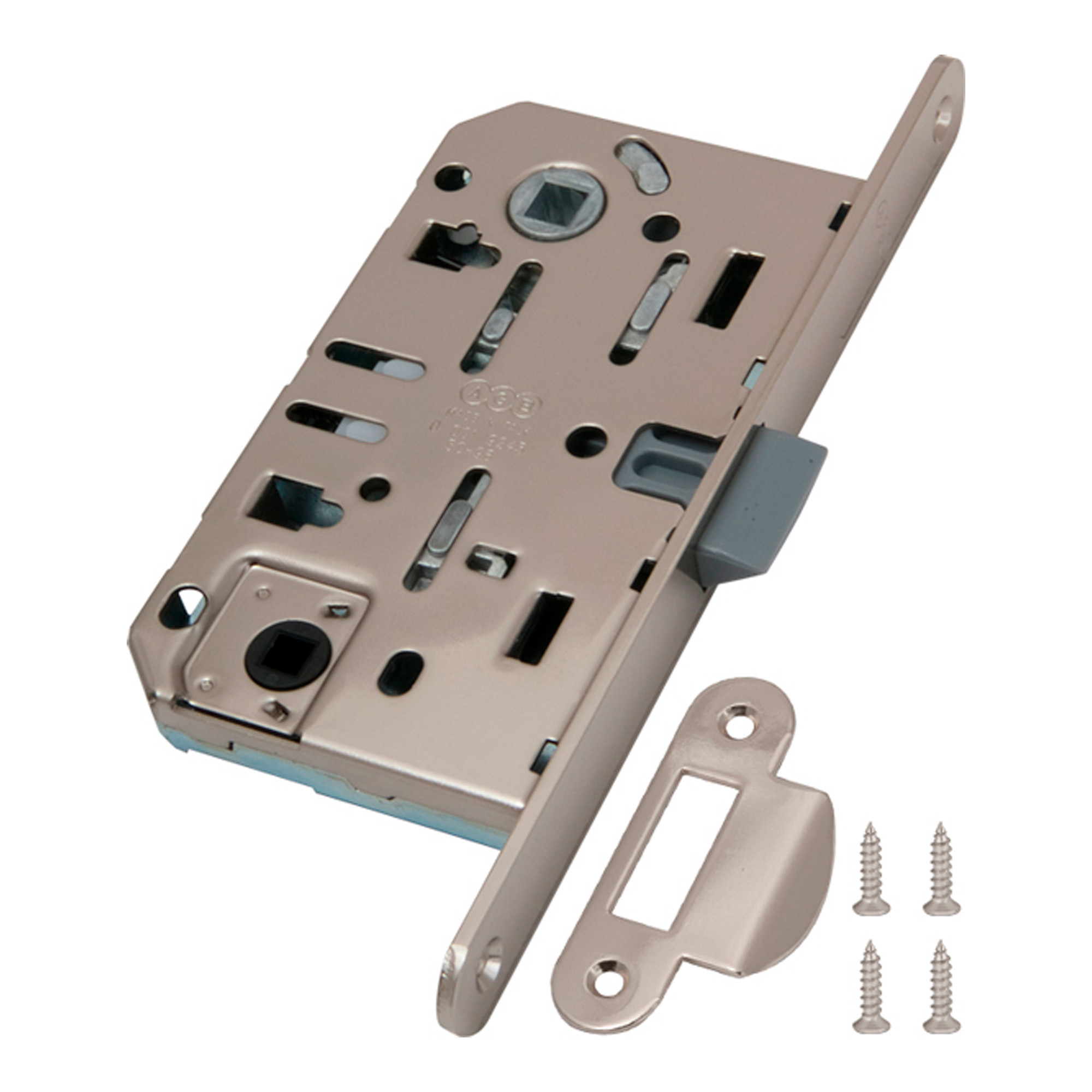 B01102.50.06.567 AGB (АГБ) Защелка врезная WC (никель) MEDIANA EV. (инд.упак+B01000.13) B01102.50.06.567 AGB (АГБ) Защелка врезная WC (никель) MEDIANA EV. (инд.упак+B01000.13)