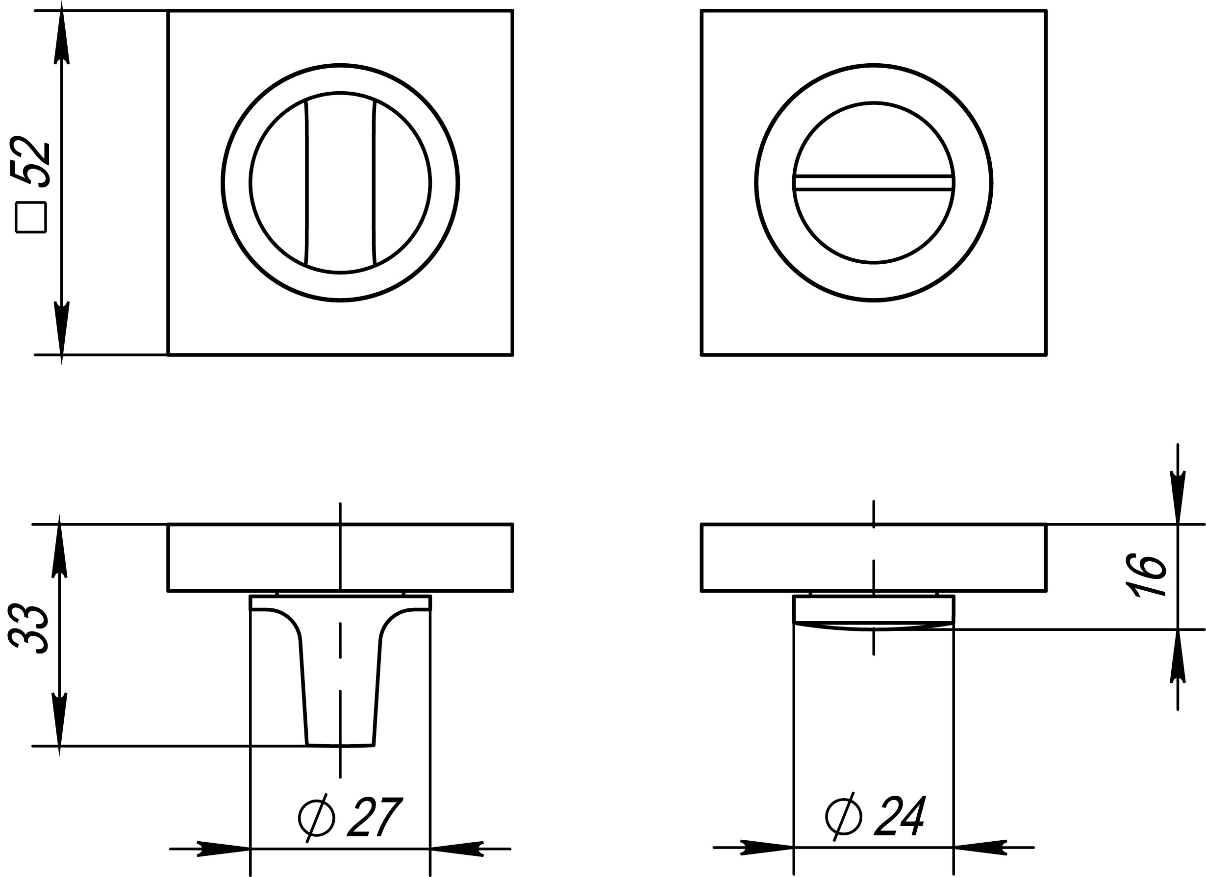 Ручка Fuaro (Фуаро) поворотная BK6.K.KM52 (BK6 KM) SN/CP-3 матовый никель/хром Ручка Fuaro (Фуаро) поворотная BK6.K.KM52 (BK6 KM) SN/CP-3 матовый никель/хром