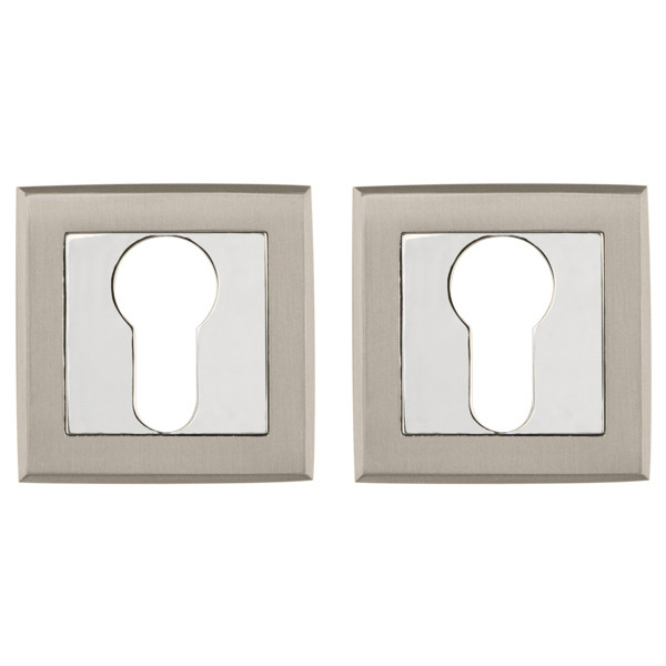 Накладка Punto (Пунто) под цилиндр ET.K.QL52 (ET QL) SN/CP-3 матовый никель/хром 