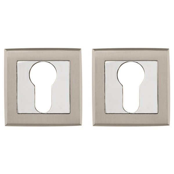 Накладка Punto (Пунто) под цилиндр ET.K.QL52 (ET QL) SN/CP-3 матовый никель/хром 