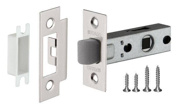 Защелка Fuaro (Фуаро) врезная PLASTP12-45-25 SN мат.никель 