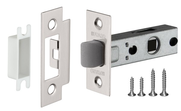 Защелка Fuaro (Фуаро) врезная PLASTP12-45-25 SN мат.никель 