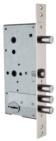 Замок Guardian (Гардиан) врезной сувальдный с задвижкой и защёлкой ЗВ 50.15, 4 кл. (длинный кл. 59 мм) /123:015/ 