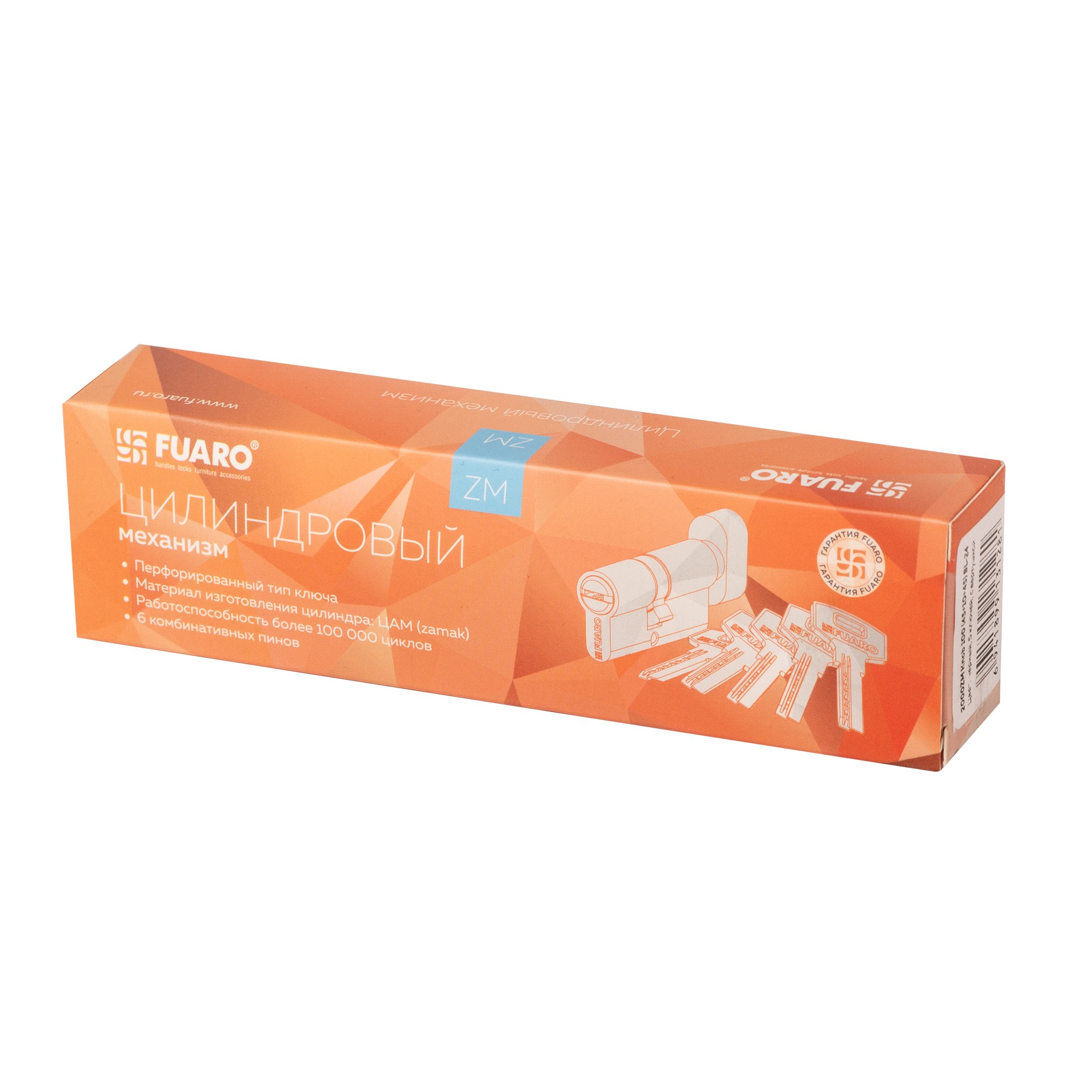 Цилиндровый Fuaro (Фуаро) механизм (200 ZM/110) 2000ZM Knob 110(55+10+45) BL-24 черный 5Key с вертушкой Цилиндровый Fuaro (Фуаро) механизм (200 ZM/110) 2000ZM Knob 110(55+10+45) BL-24 черный 5Key с вертушкой