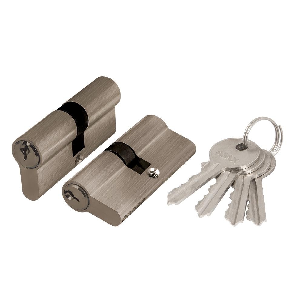 Цилиндровый Ajax (Аякс) механизм (AX100/60) AX1000Key60 (25+10+25)/HD AB бронза 4Key Цилиндровый Ajax (Аякс) механизм (AX100/60) AX1000Key60 (25+10+25)/HD AB бронза 4Key