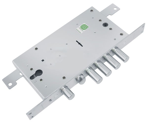 Замок Guardian (Гардиан) врезной двухсистемный ЗВ 25.12 Т с тягами, 5 кл. (длинный кл. 54 мм) /123:211/ 