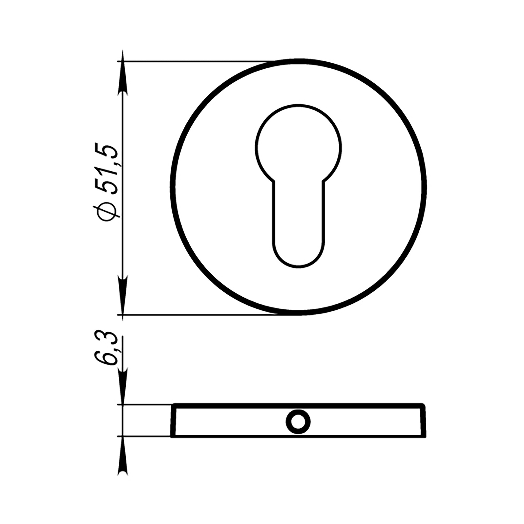 Накладка Armadillo (Армадилло) под цилиндр ET.R.URS52 (ET URS) BL-26 черный 