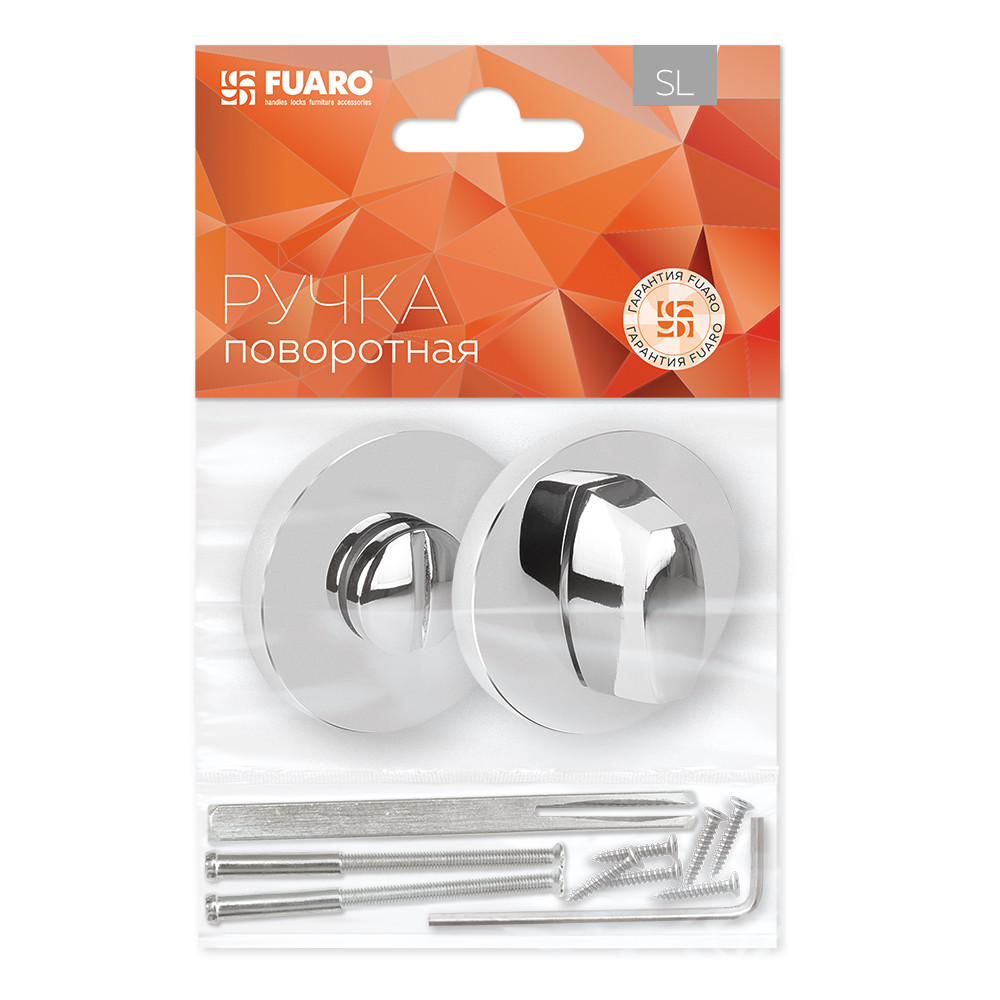 Ручка Fuaro (Фуаро) поворотная BK6.R.SLR52 (BK6 SLR) CP-8 хром 