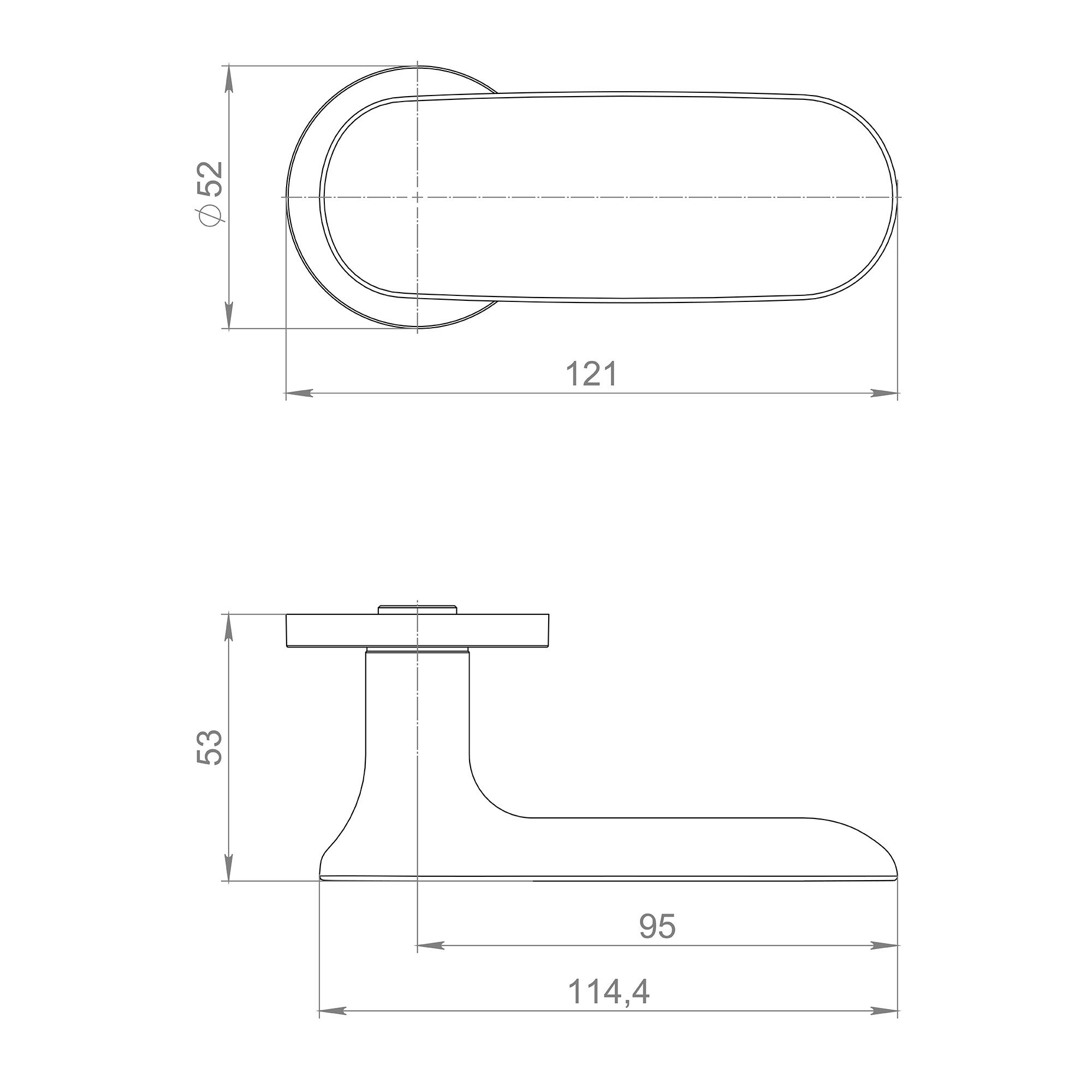 Ручка Armadillo (Армадилло) раздельная R.URS52.SOHO FSG-39 флорентийское золото 
