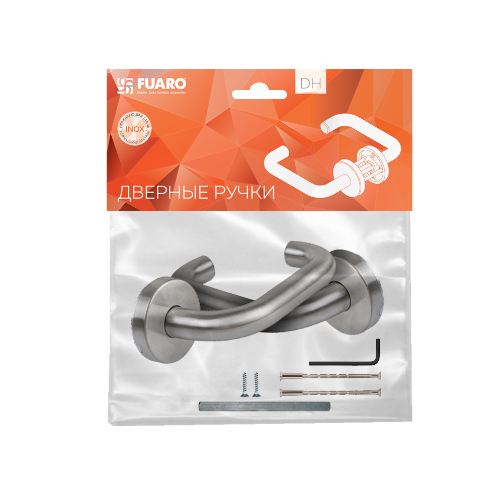 Ручка Fuaro (Фуаро) раздельная R.DSS304-0203/19 (квадрат 8х110 мм) INOX 304 