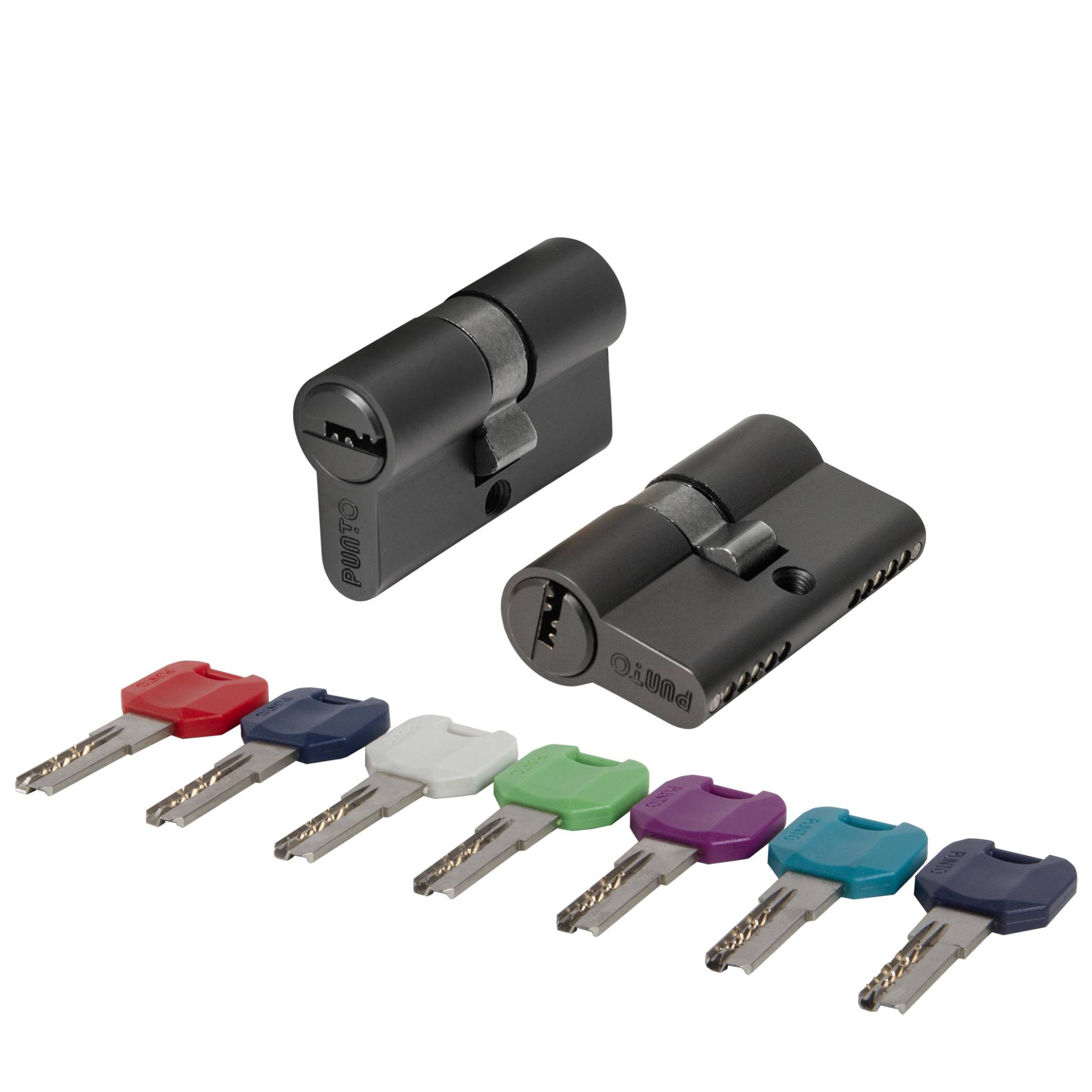 Цилиндровый Punto (Пунто) механизм MaxPro7000Key 52mm (21+10+21) BL черный 7key 