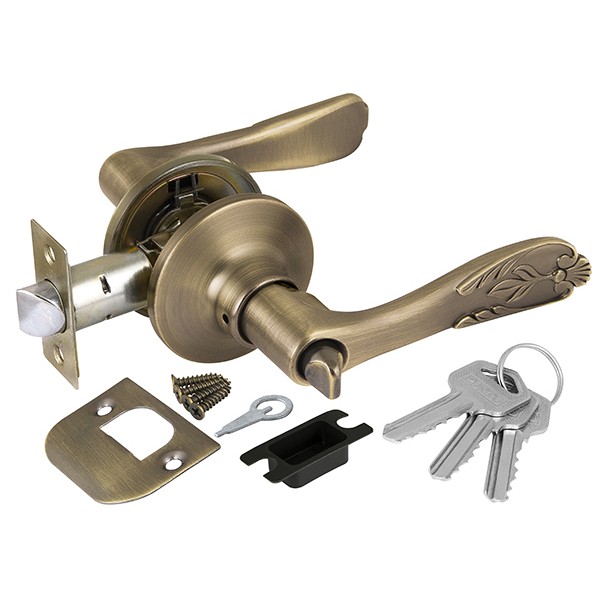 Ручка Punto (Пунто) защелка DK633 MAB-ET (6033 MAB-E) (кл./фик.) мат.бронза 