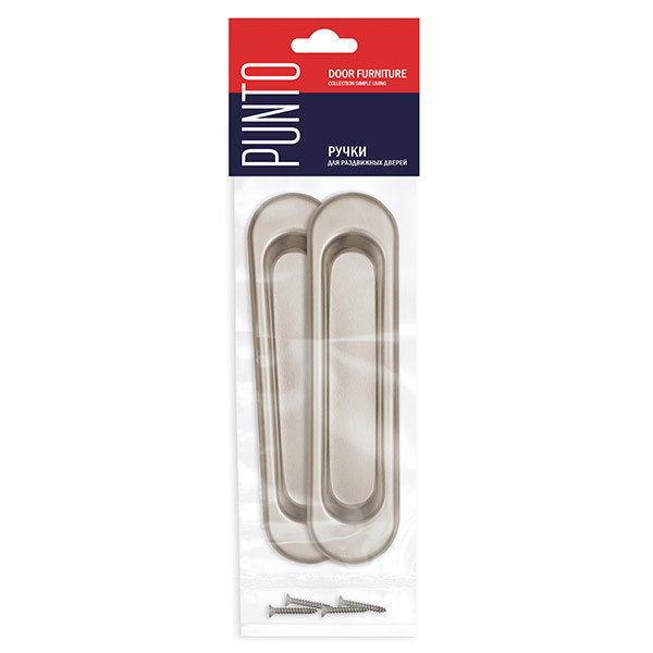 Ручка Punto (Пунто) для раздвижных дверей SH.SL152.010 (Soft LINE SL-010) SN матовый никель 