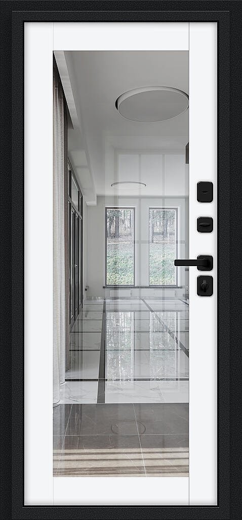 Thermo Флэш МФ/SBlack Букле черное/White Silk