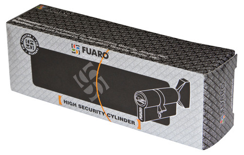 Цилиндровый Fuaro (Фуаро) механизм (100 CM/80) 1000CMKnob80(35+10+35) CP хром 3Key с вертушкой 