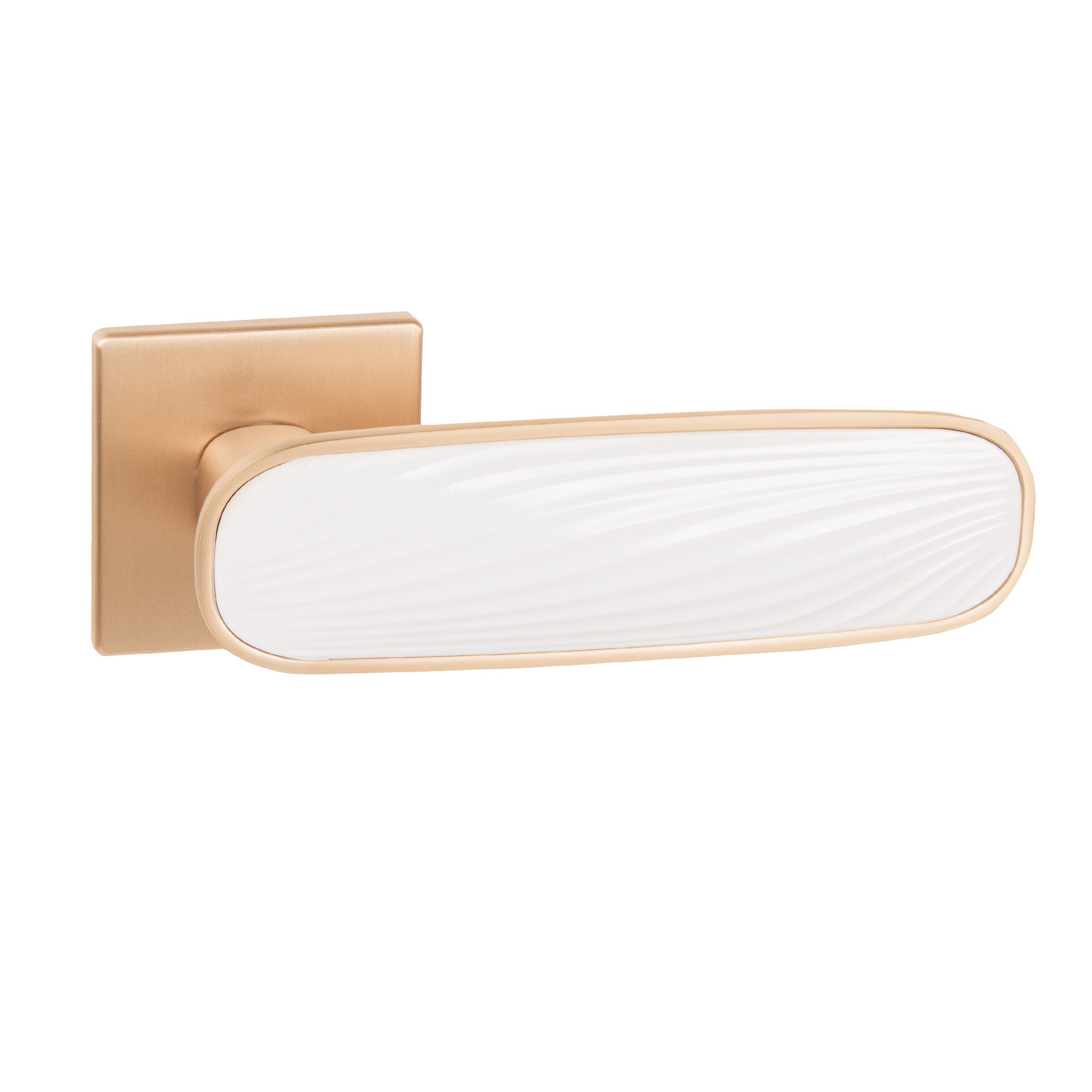 Ручка Punto (Пунто) раздельная K.EST.Q52.SHADE SSG/WH-39 сатинированное золото/белый Ручка Punto (Пунто) раздельная K.EST.Q52.SHADE SSG/WH-39 сатинированное золото/белый