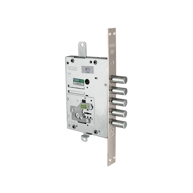 Замок Mottura (Моттура) врезной сувальдный 52.J525M-D MyKey (правый), ключ 60 мм, без накл. 
