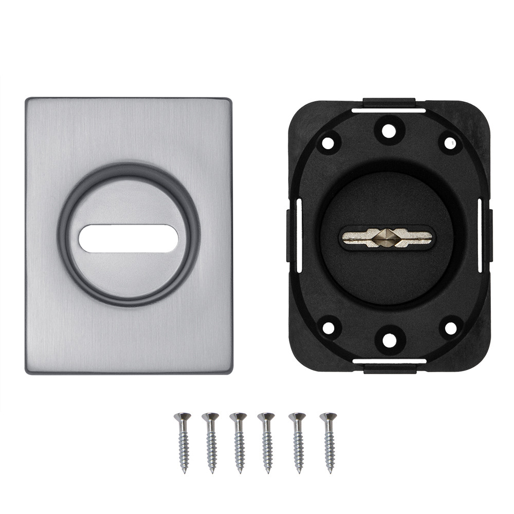 Накладка Fuaro (Фуаро) на сувальдный замок ESC.S-auto.RL/U/K.477 SSC-16 сатинрованный хром Накладка Fuaro (Фуаро) на сувальдный замок ESC.S-auto.RL/U/K.477 SSC-16 сатинрованный хром